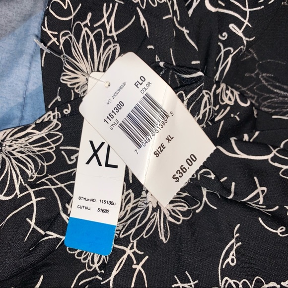 NWT Notations floral ss wrap dress xl - Picture 2 of 6